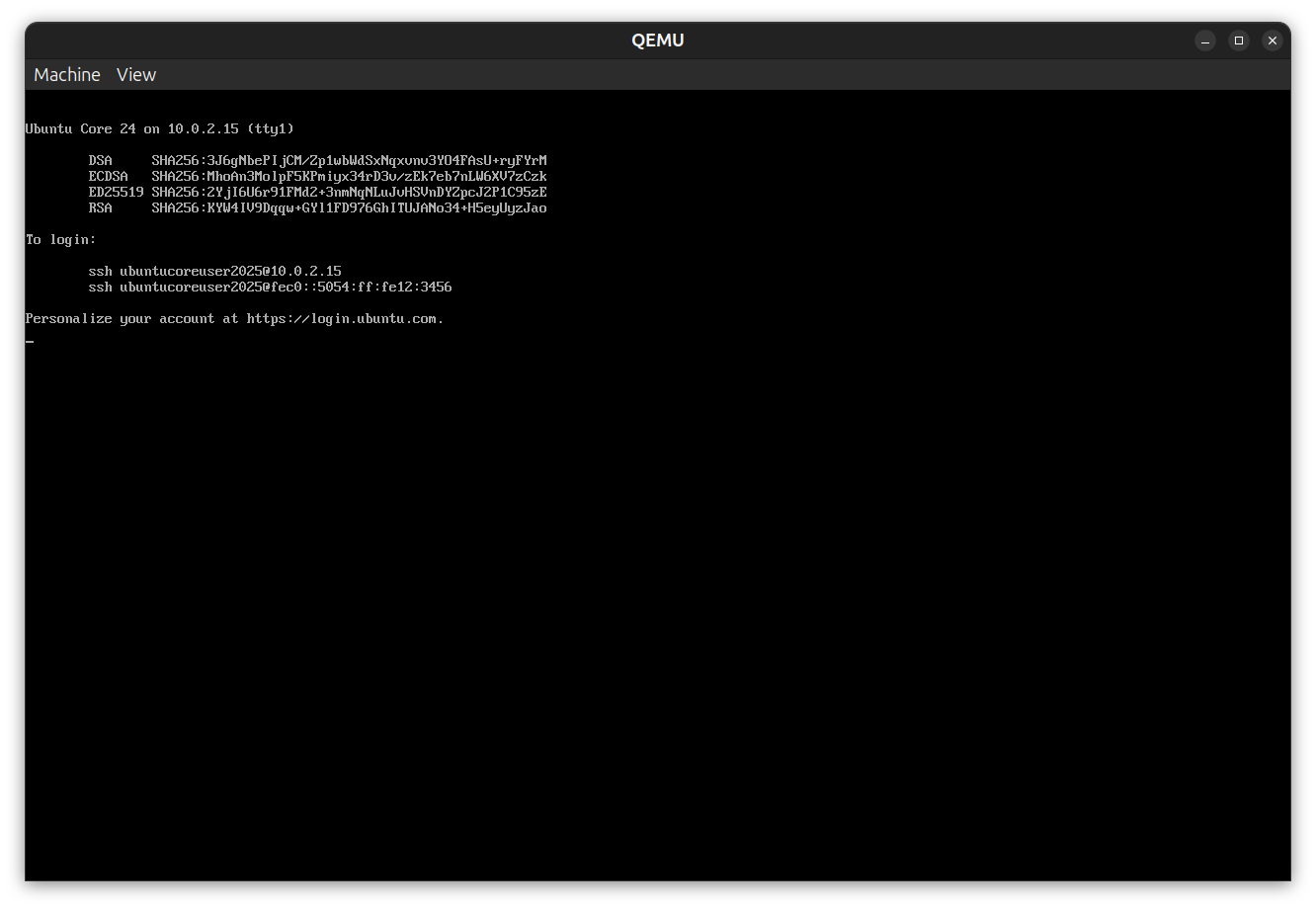 ssh message